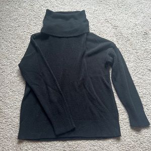 Black turtleneck sweater